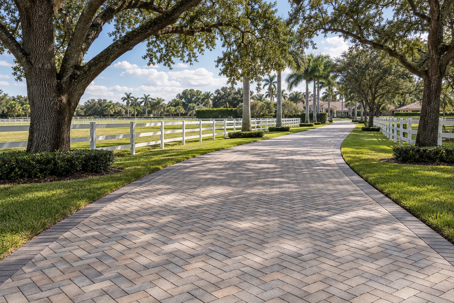 Wellington Driveway Pavers for Acreage and Horse Trailers