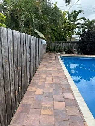 Paver pool deck in Pompano Beach